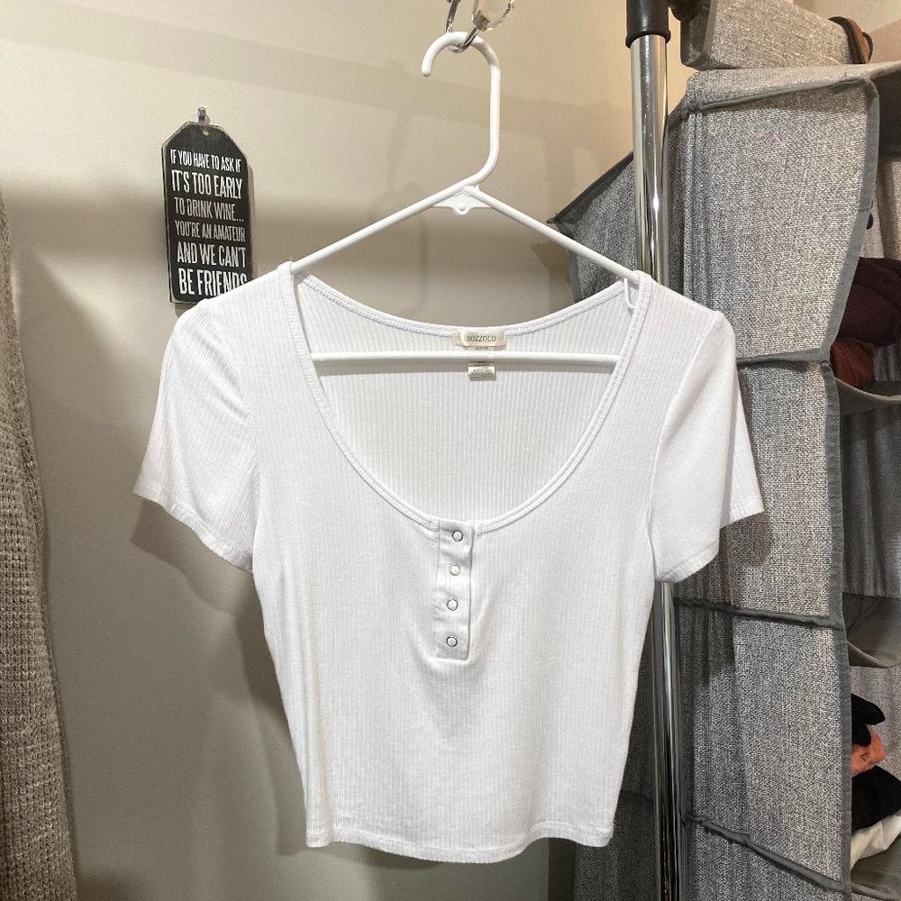 White Crop Top